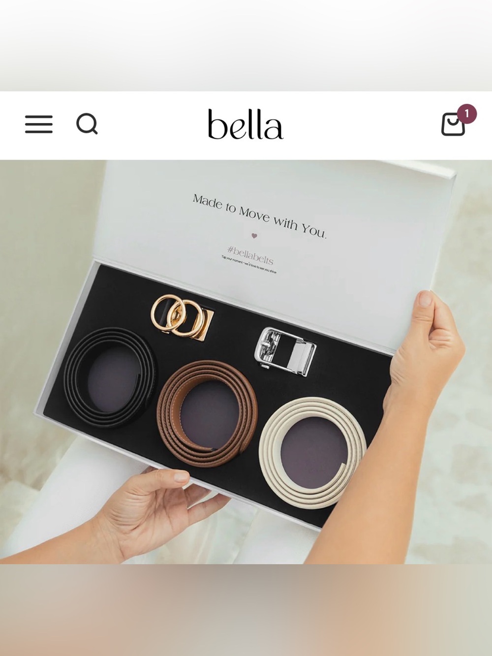 Bella Belts Trio/ Beige/ Dark Blue/ Olive Green - Picture 6 of 7